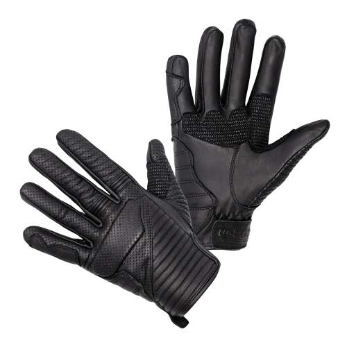 Kožené moto rukavice W-TEC Brillanta Barva černá, Velikost XL