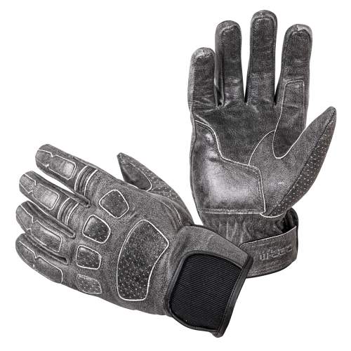 Kožené moto rukavice W-TEC Whacker, šedá, 3XL