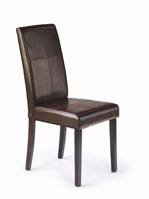 Halmar Dřevěná židle Kerry Bis, wenge / hnědá