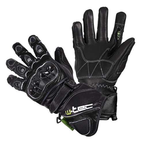Motocyklové rukavice W-TEC Supreme EVO Barva černá, Velikost XL