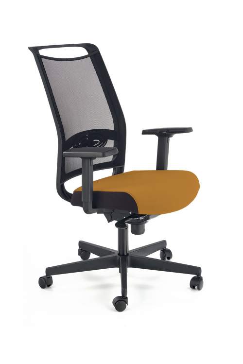 Halmar Kancelářská židle GULIETTA - černá/hořčicová