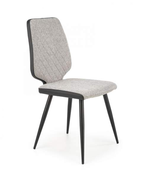 Halmar Jídelní židle K424 šedá/černá