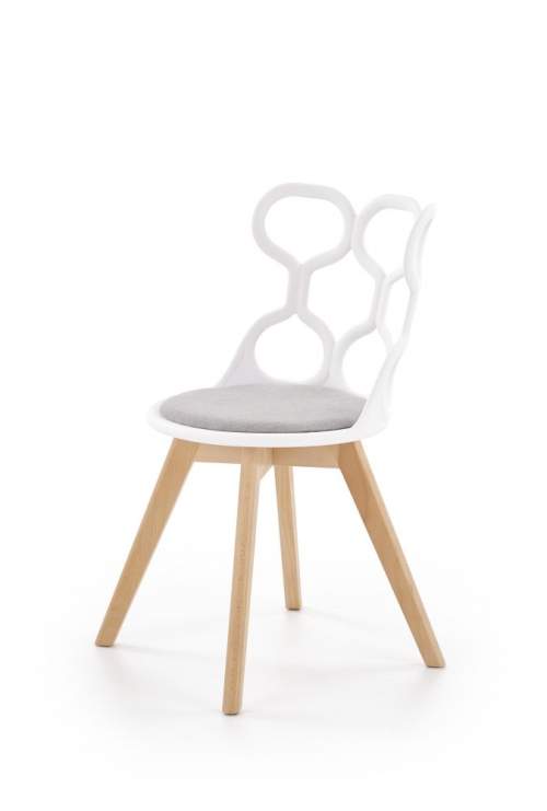 Halmar Jídelní židle K308 bílá/šedá