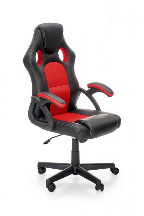HALMAR  Kancelářská židle BERKEL (černá, červená)