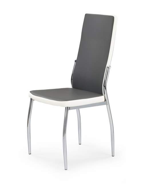 Halmar Jídelní židle K210, šedá / bílá