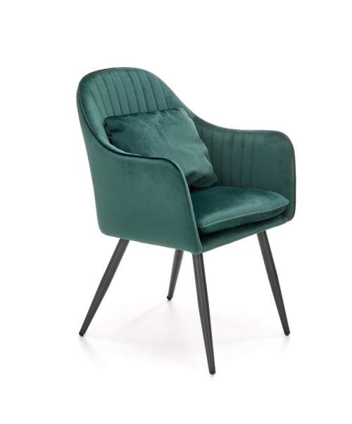 Halmar Čalouněná jídelní židle K464, tmavě zelená