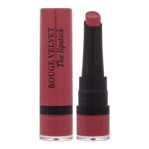 BOURJOIS Paris Rouge Velvet The Lipstick matná rtěnka 2,4 ml odstín 04 Hip Hip Pink