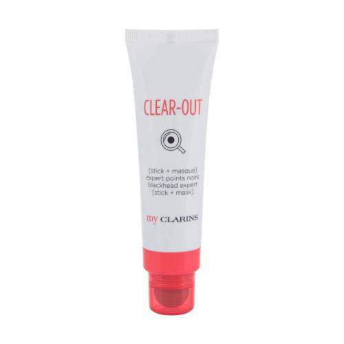 Clarins Clear-Out Blackhead Expert Stick + Mask čisticí maska a exfoliační tyčinka 2v1 50 ml Tester pro ženy