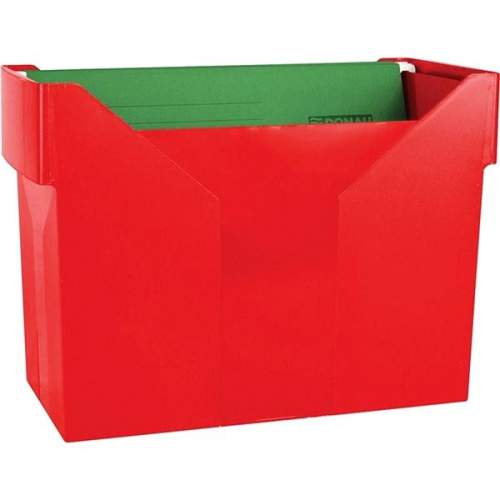 DONAU box A4 červený + desky 5 ks