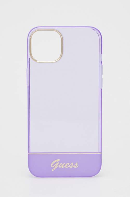 Guess GUHCP14MHGCOU hard silikonové pouzdro iPhone 14 PLUS 6.7" purple Translucent