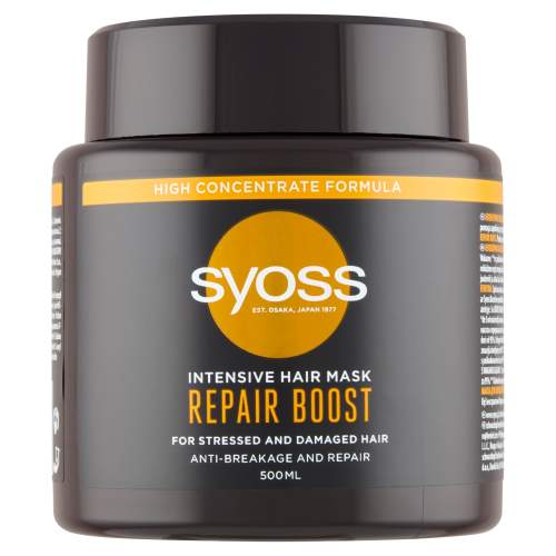 Syoss Repair Boost Intensive Hair Mask 500 ml obnovující maska pro poškozené a suché vlasy pro ženy