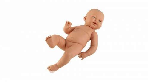 Llorens 45002 NEW BORN HOLČIČKA - realistická panenka miminko bílé rasy s celovinylovým tělem - 45 cm