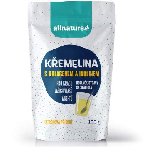 Allnature Křemelina s kolagenem a inulinem citrón 100 g