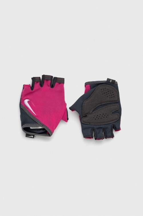 Nike GYM ESSENTIAL FITNESS GLOVES Dámské fitness rukavice, růžová, velikost S