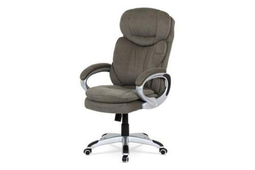 Autronic Kancelářská židle, houpací mech., šedá látka, plast. kříž - KA-G198 GREY2