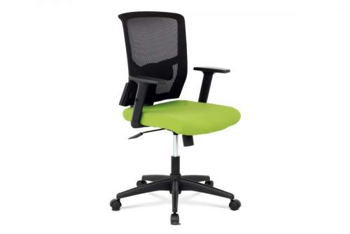 - Kancelářská židle, látka zelená + černá, houpací mechnismus - KA-B1012 GRN