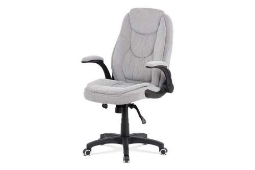 - Kancelářská židle, šedá látka, kříž plast černý, synchronní mechanismus - KA-G303 SIL2