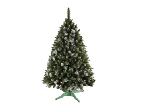 Nohel garden Stromek BOROVICE umělý vánoční+šišky a stříbrné konce 180cm