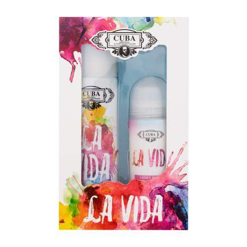 Cuba La Vida sada parfémovaná voda 100 ml + antiperspirant roll-on 50 ml pro ženy