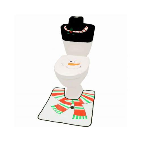 Springos Sada vánočních předložek na toaletu Sněhulák