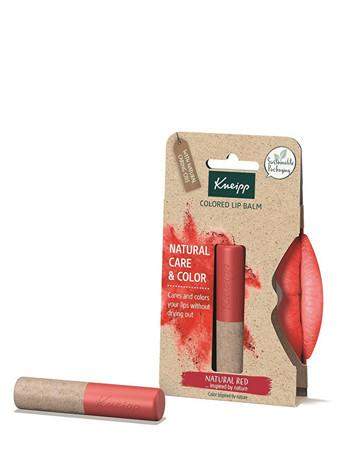 Kneipp Natural Care & Color vyživující balzám na rty 3,5 g odstín Natural Red