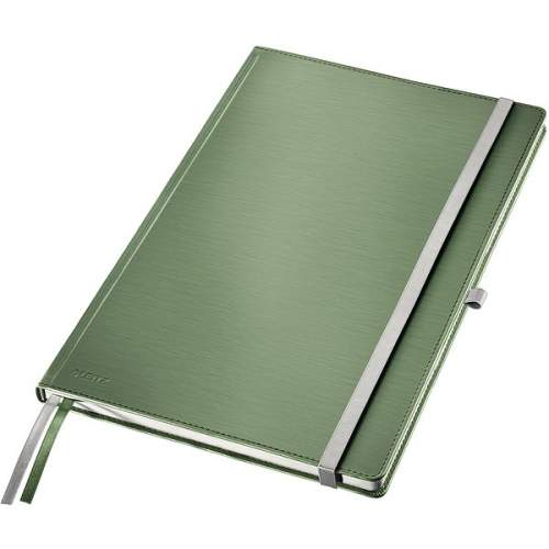 Zápisník Leitz STYLE A4, tvrdé desky, linkovaný, zelenkavá