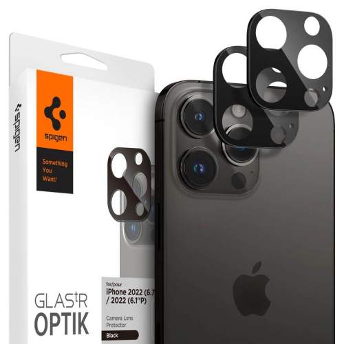 Spigen Optik. TR Camera Protector Tvrzené sklo fotoaparátu (2 ks) iPhone 14 Pro / 14 Pro Max černá