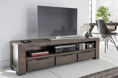 Noble Home TV stolek Kardano, 170 cm, šedé mango