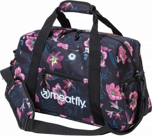 Meatfly cestovní taška Mavis Hibiscus Black Ibišek 26 L