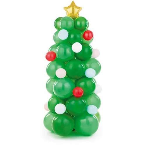 Party Deco Balonkový buket Vánoční strom