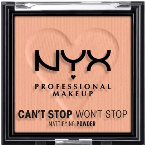 NYX Professional Makeup Can´t Stop Won´t Mattyfying Powder 13 BRIGHT PEACH Pudr 6 g