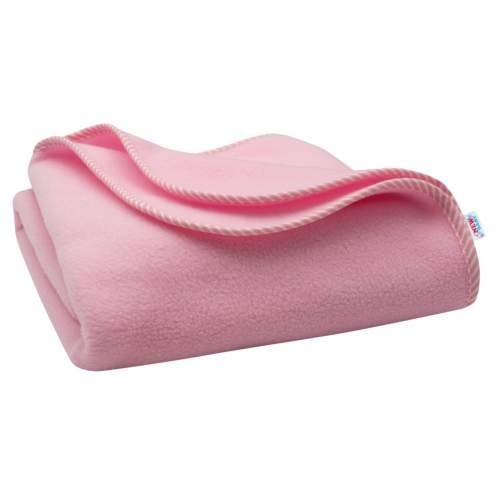 Dětská fleecová deka New Baby 100 x 75 cm Barva: Růžová proužky