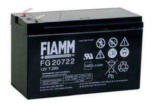 Fiamm olověná baterie FG20722 12V/ 7,2Ah Faston 6,3 07955