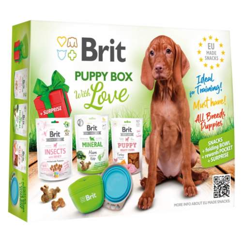 Brit EU made snacks puppy box