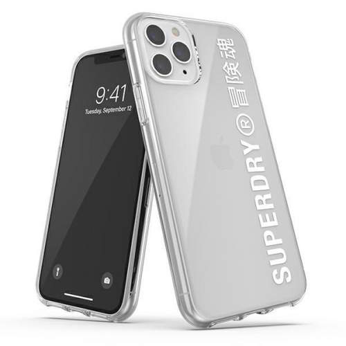 SuperDry Snap iPhone 11 Pro Max Clear Ca se white / white 41580