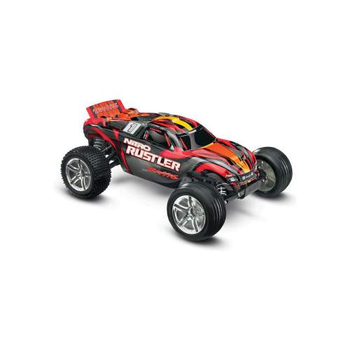 RC auto Traxxas Nitro Rustler 1:10 TQi RTR, červená