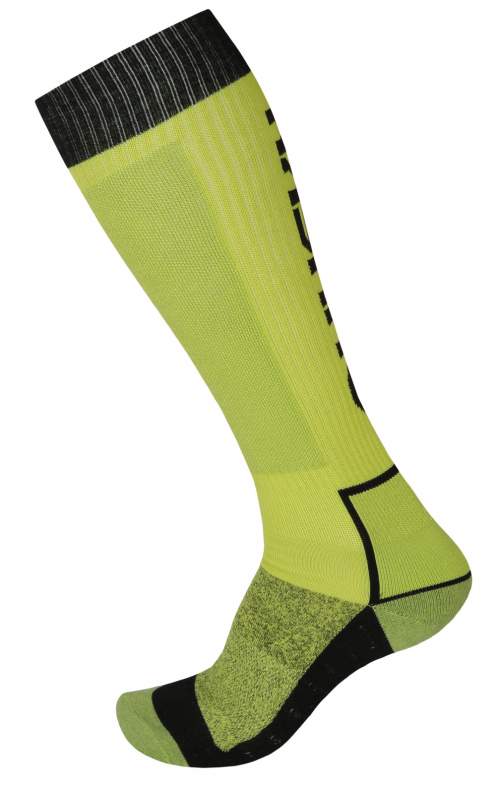 HUSKY Vysoké ponožky Snow Wool zelená/černá M(36-40)