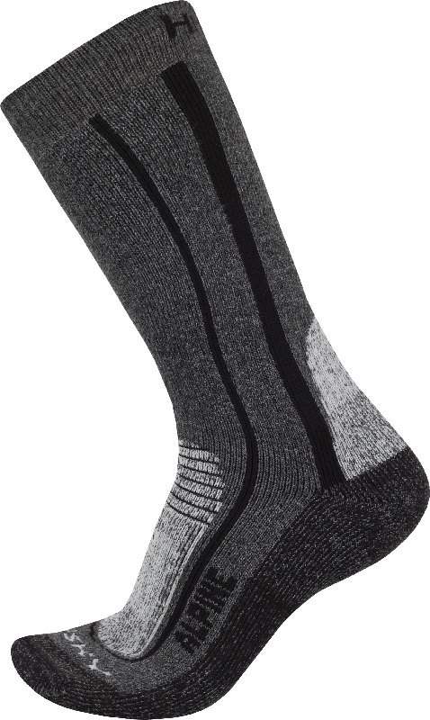 Husky Zimní trekové ponožky Alpine L (41-44), černá