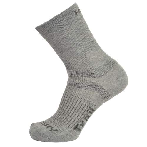 HUSKY Ponožky Trail sv. šedá Velikost: L (41-44)