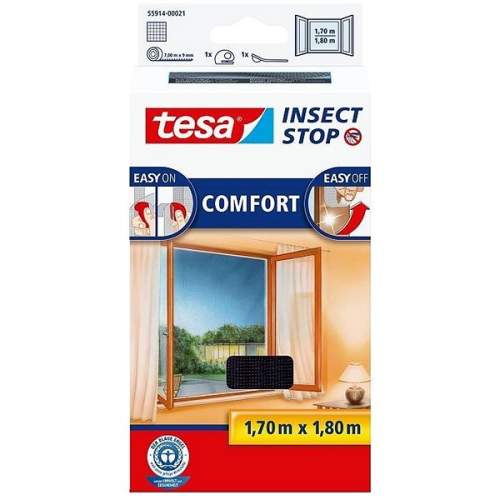 Síť proti hmyzu tesa Insect Stop Comfort 55914-21, antracitová