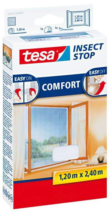 Síť proti hmyzu tesa Insect Stop Comfort 55918-20, bílá
