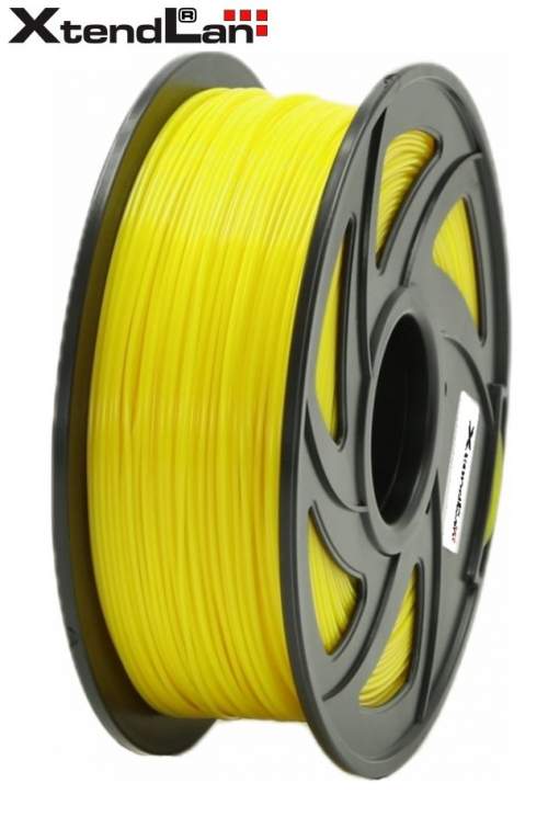 XtendLAN tisková struna (filament), PLA, 1,75mm, 1kg, žlutý 3DF-PLA1.75-YL 1kg