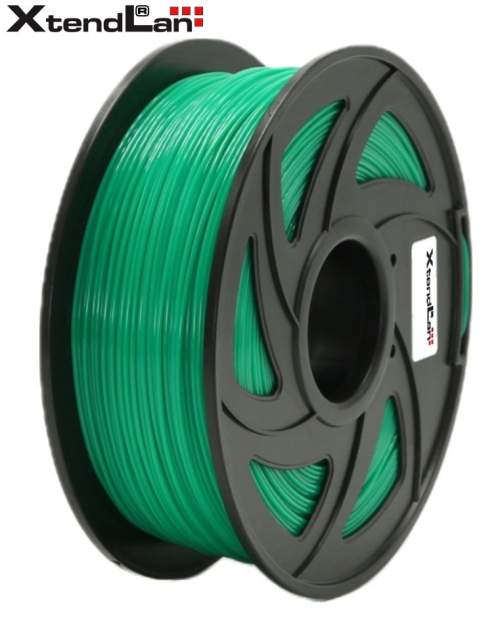 XtendLAN tisková struna (filament), PLA, 1,75mm, 1kg, průhledný zelený 3DF-PLA1.75-TGN 1kg