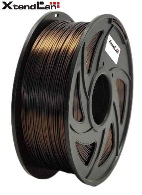 XtendLAN tisková struna (filament), PLA, 1,75mm, 1kg, měděné barvy 3DF-PLA1.75-CR 1kg