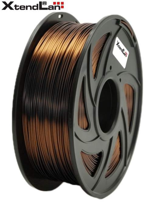XtendLAN tisková struna (filament), PETG, 1,75mm, 1kg, měděná 3DF-PETG1.75-CR 1kg