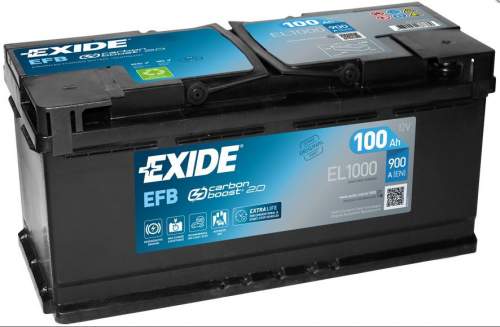 EXIDE START-STOP EFB 100Ah, 12V, EL1000