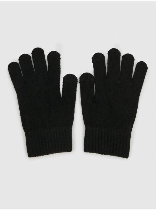 GAP Černé dětské rukavice 140-146