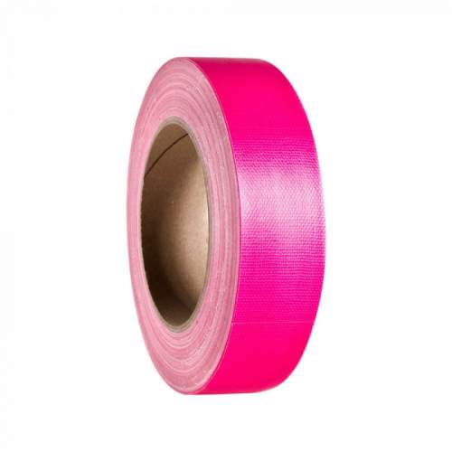 Gaffa páska se skelným vláknem Adam Hall 58065NPIN, (d x š) 25 m x 38 mm, neonově růžová, 1 ks