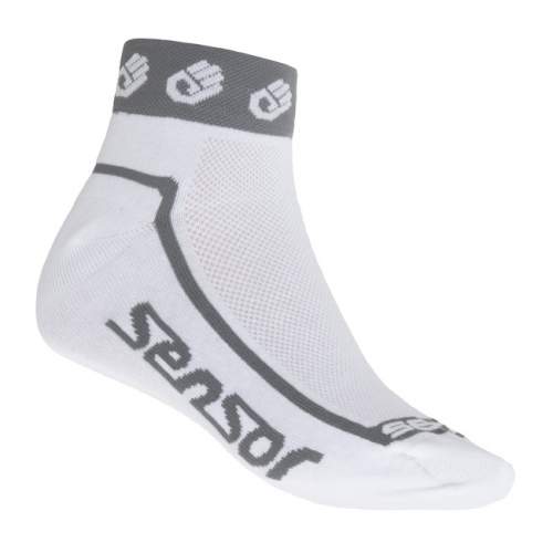 Ponožky SENSOR Race Lite Ručičky bílá M (6-8 UK)