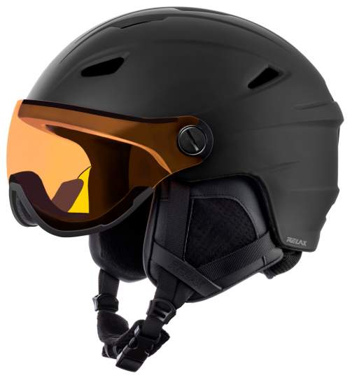Relax lyžařská helma Stealth černá M